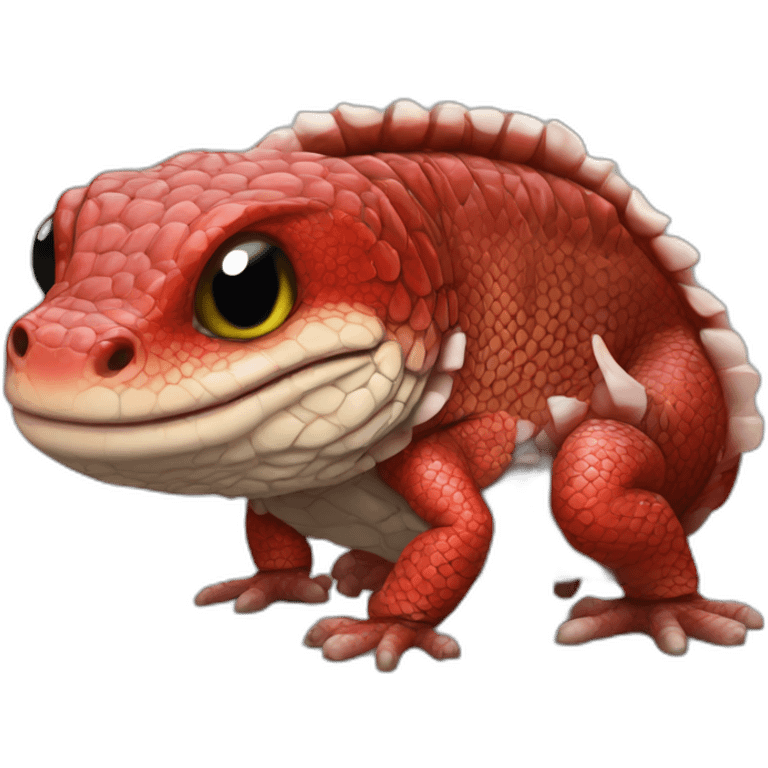 fat red tegu lizard emoji