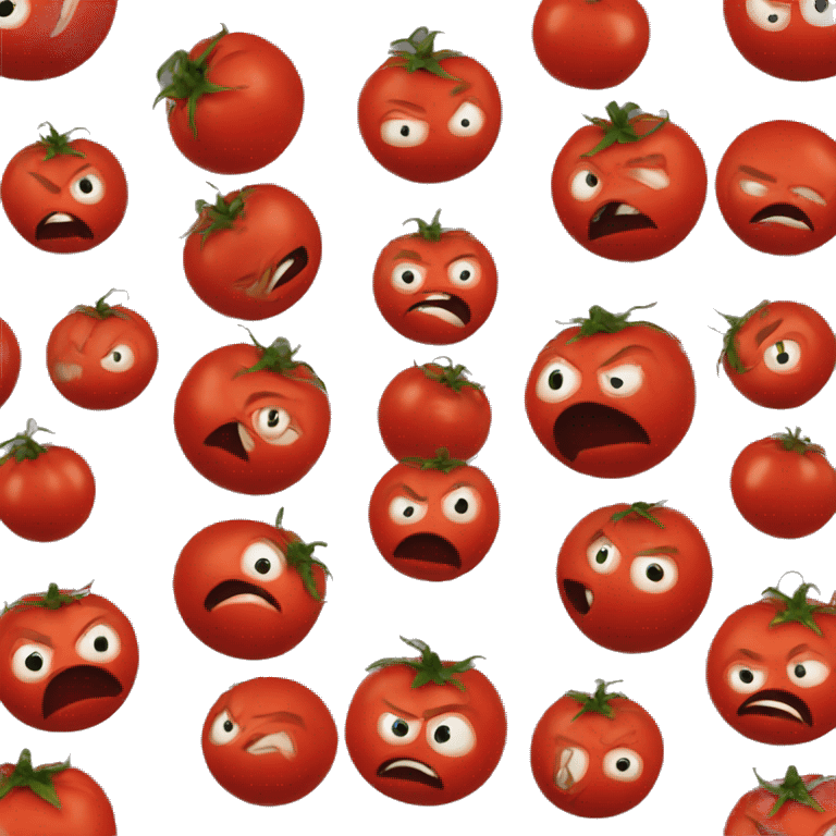 Red angry tomato emoji