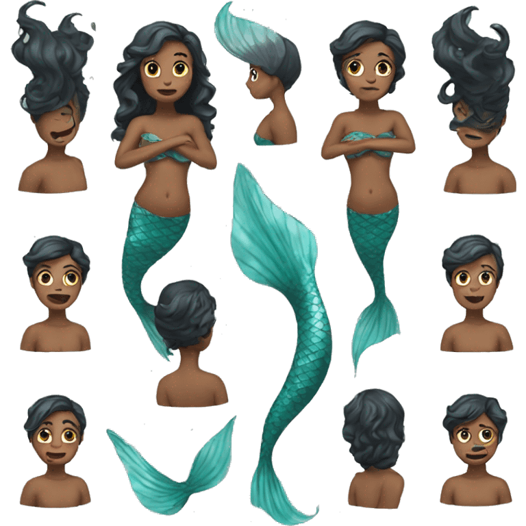 reverse mermaid emoji