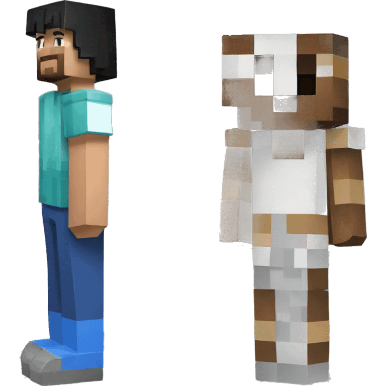 Ware is Walldo and minecraft Steve emoji