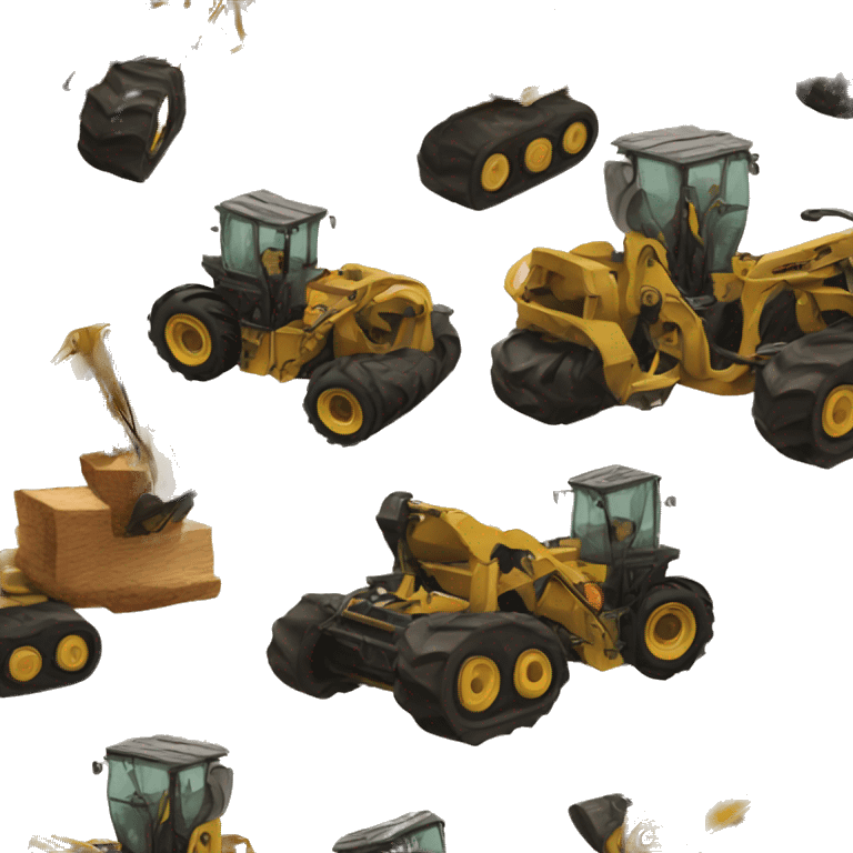 wood skidder machine emoji