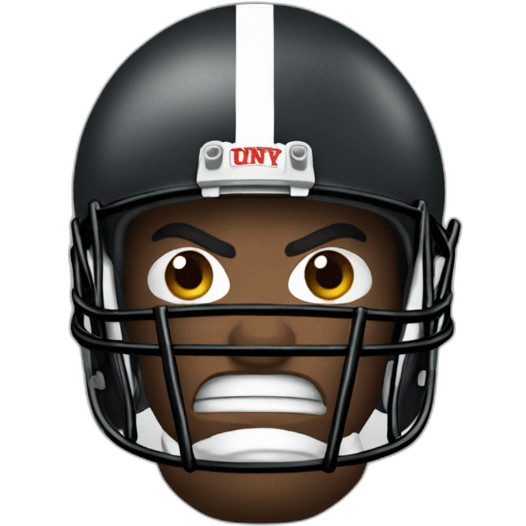 angry football player emoji