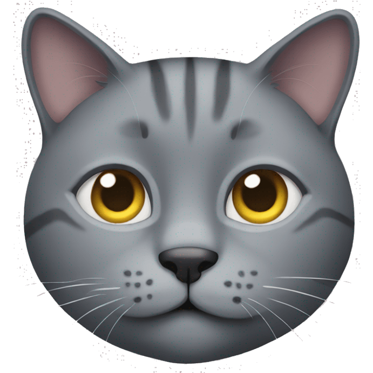 a grey cat emoji