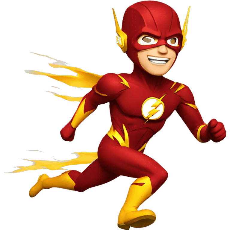 the flash running emoji