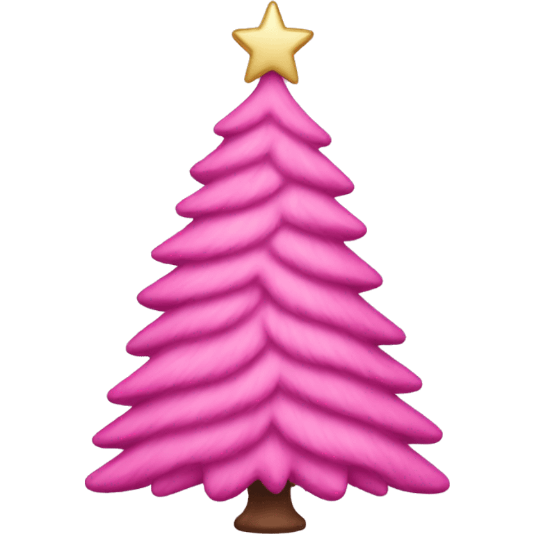 Pink Christmas tree emoji  emoji