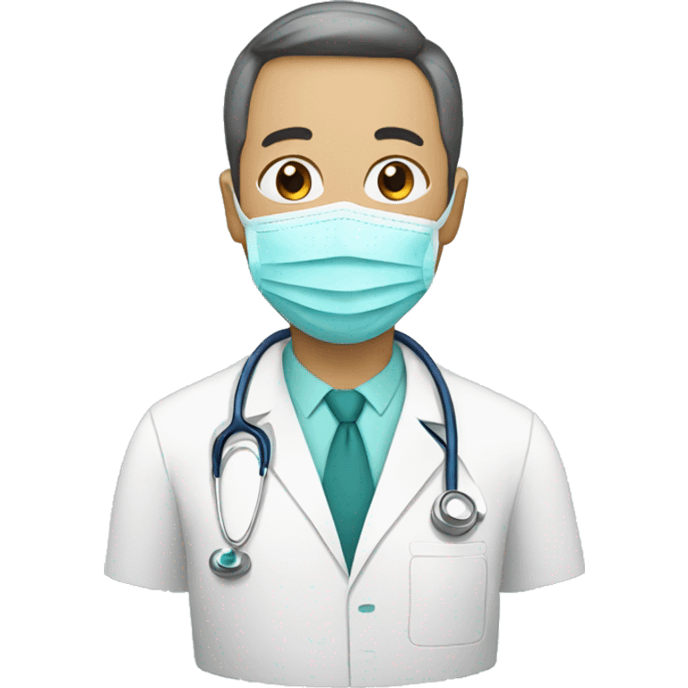 doctor with mask emoji