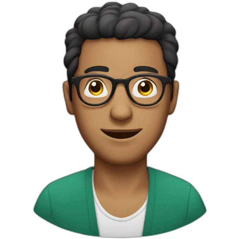 moroccan guy with glasses  emoji