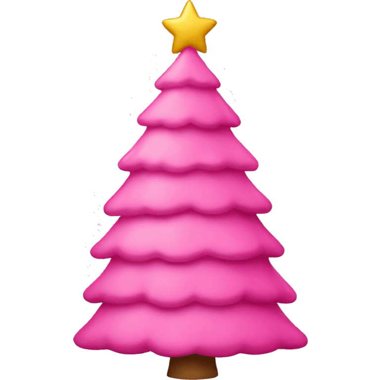 pink christmas tree emoji