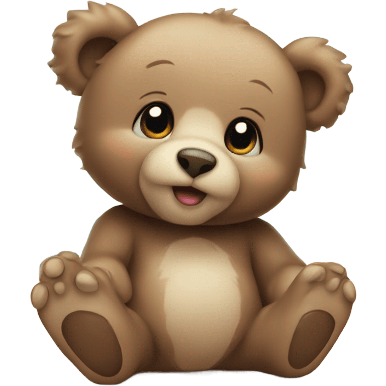 Baby bear at the seaside emoji