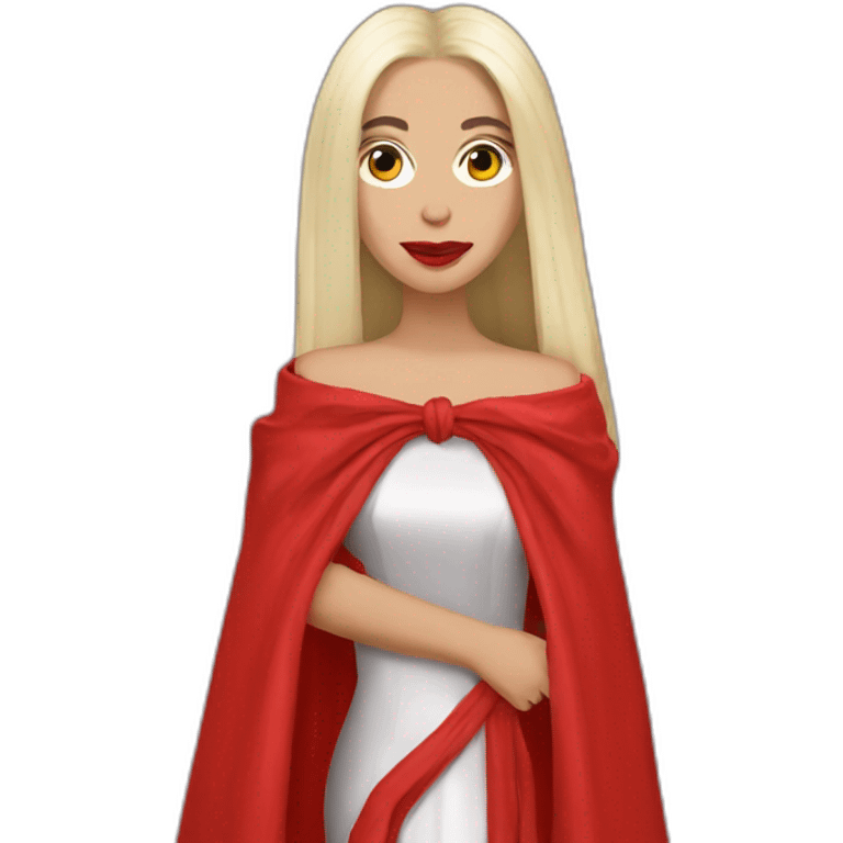 Lady gaga robe rouge emoji