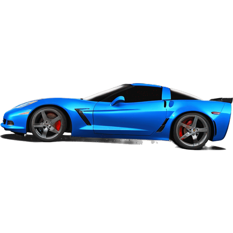 Blue widebody C6 corvette  emoji