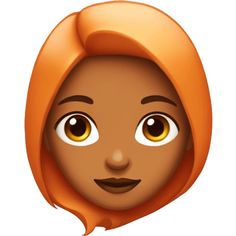 Girl with a fox face emoji