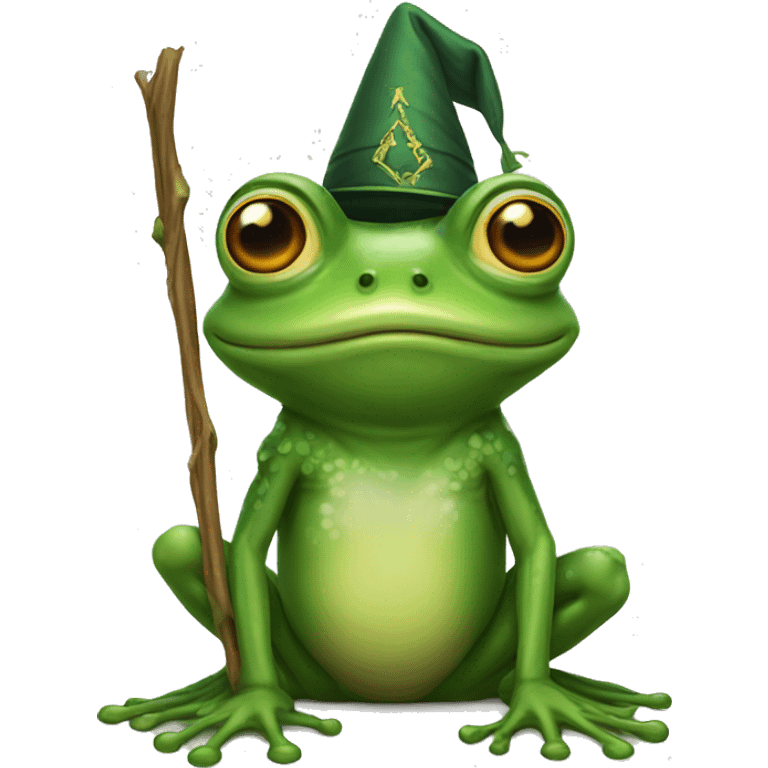 frog is a wizzard  emoji