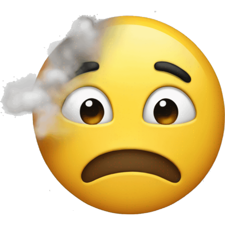 Face with steam blowing from nose emoji