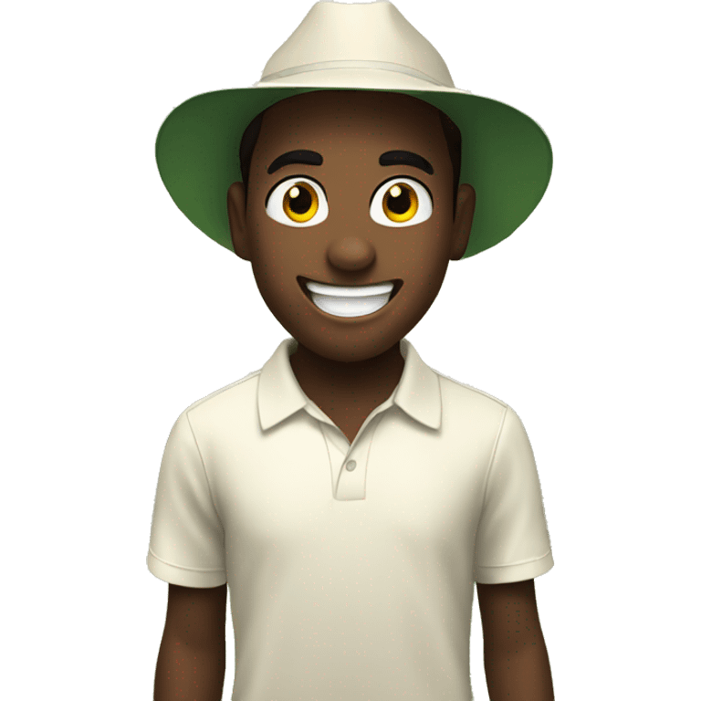 Excited boy for cricket match emoji