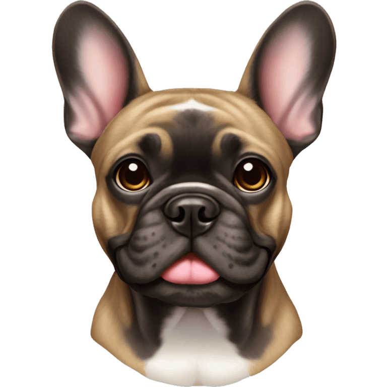 brindle French bulldog  emoji