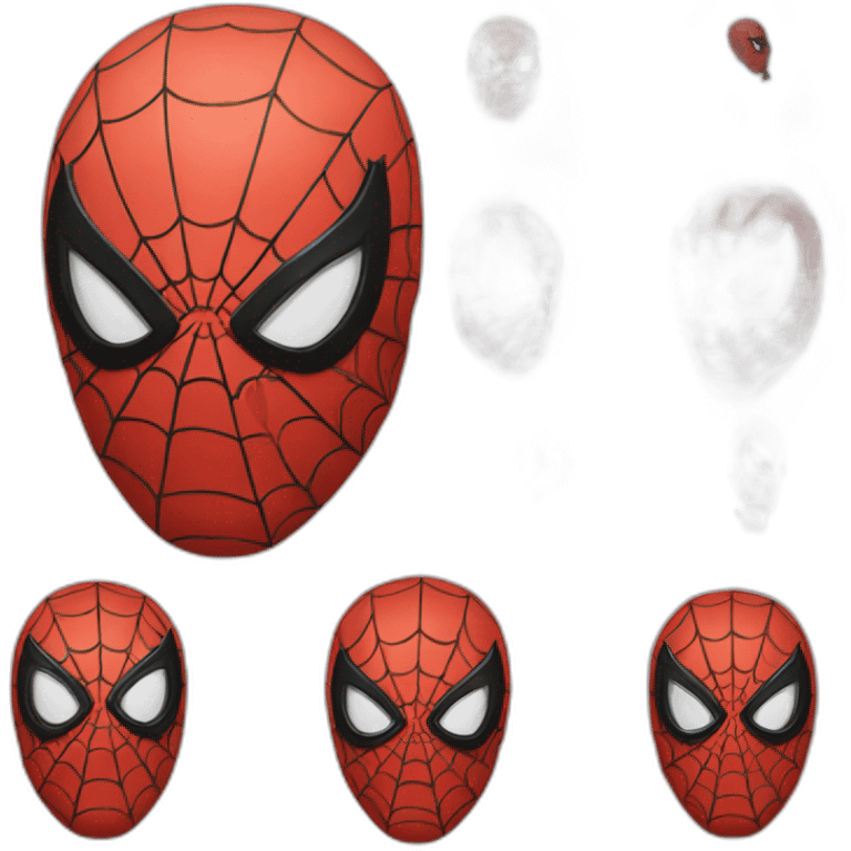 different Spiderman head emoji emoji