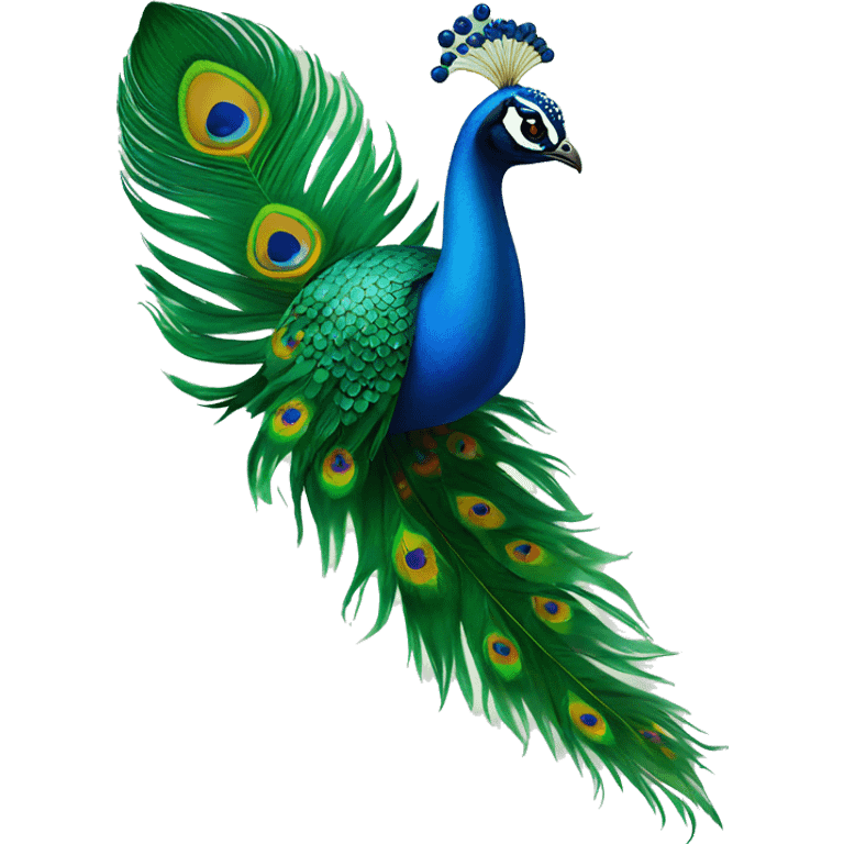 Peacock feather Krishna emoji