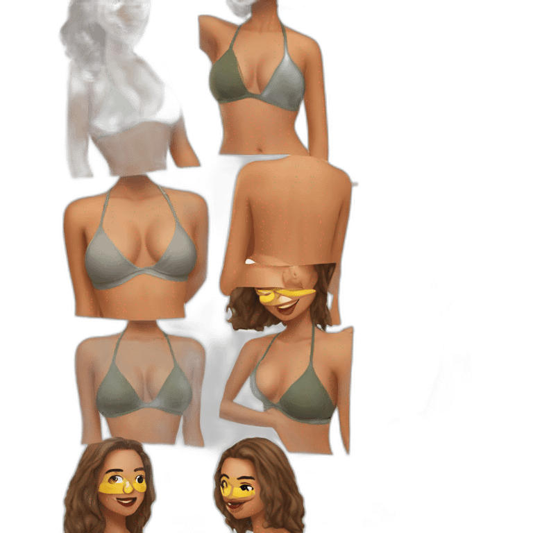 Big bikini model emoji