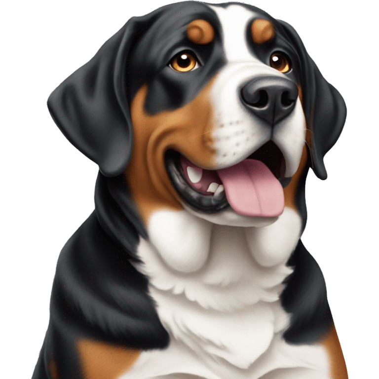 Great swiss mountain dog emoji