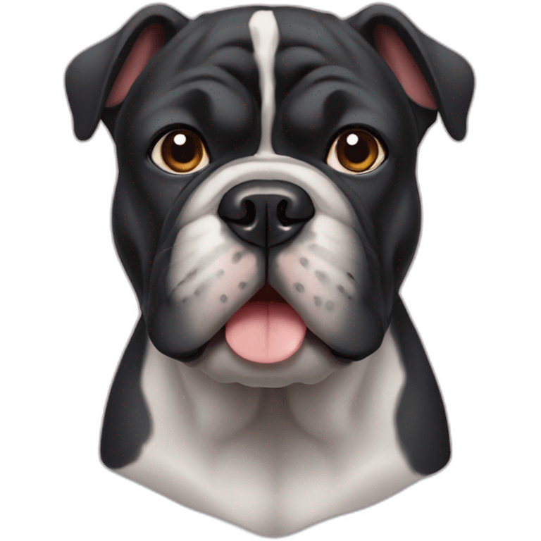 Black Bulldog emoji