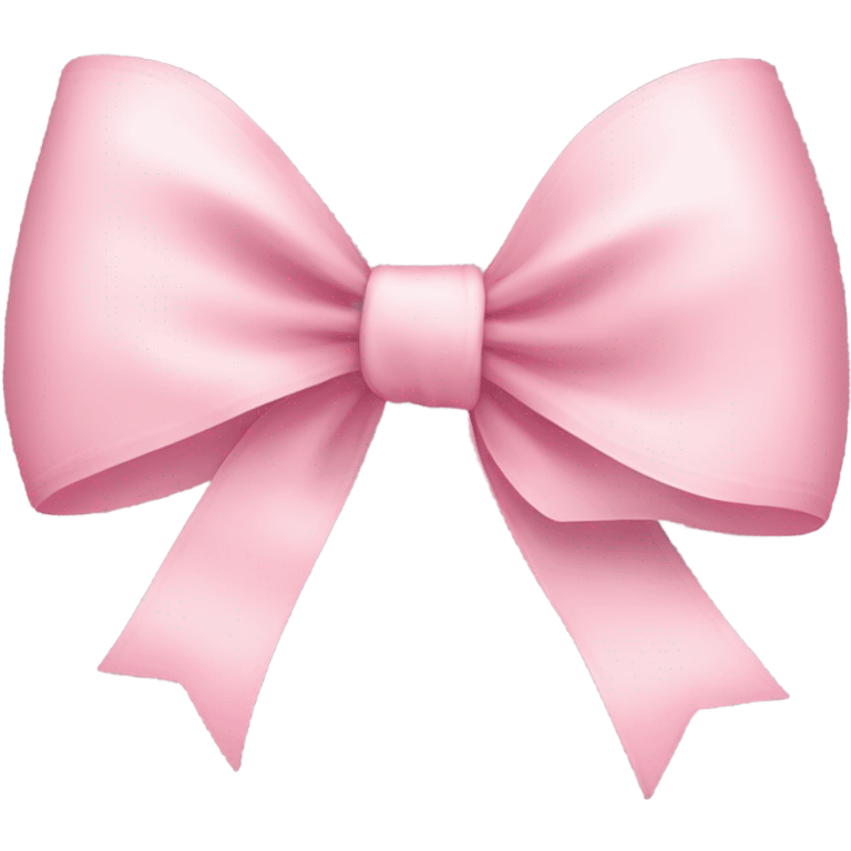 light pink ribbon bow emoji