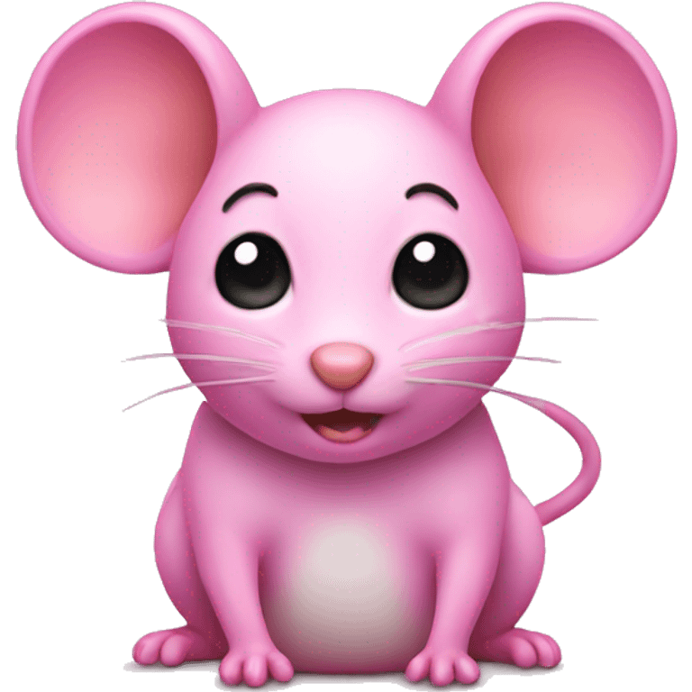 Pink mouse emoji