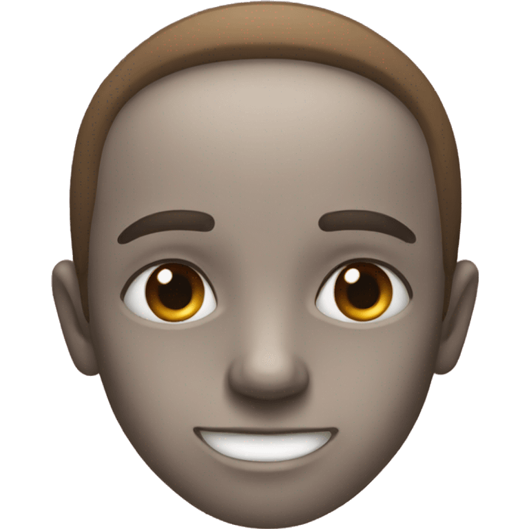 an emoji with red low eyes and a smirk  emoji