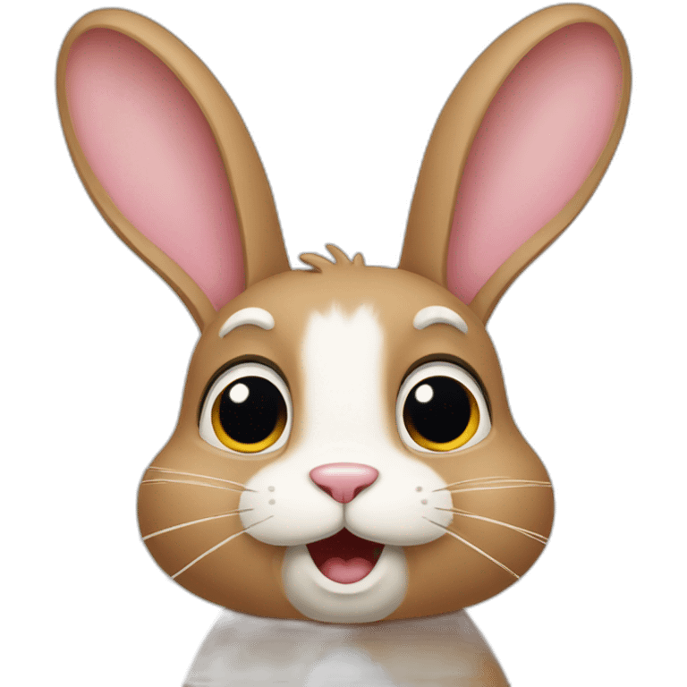 shocked rabbit emoji