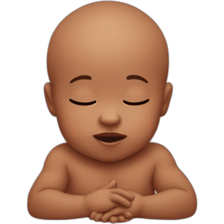 Baby yoga face palm emoji