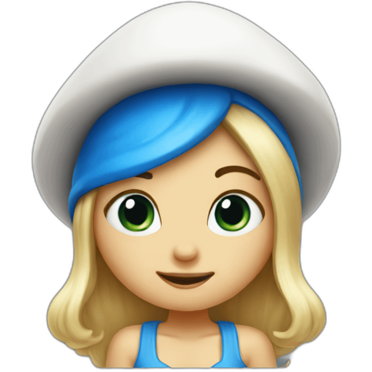 mushroom-Smurf-girl emoji