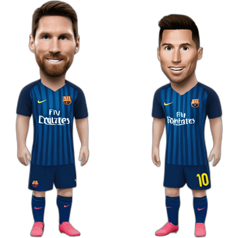 Emoji de messi y cristiano emoji