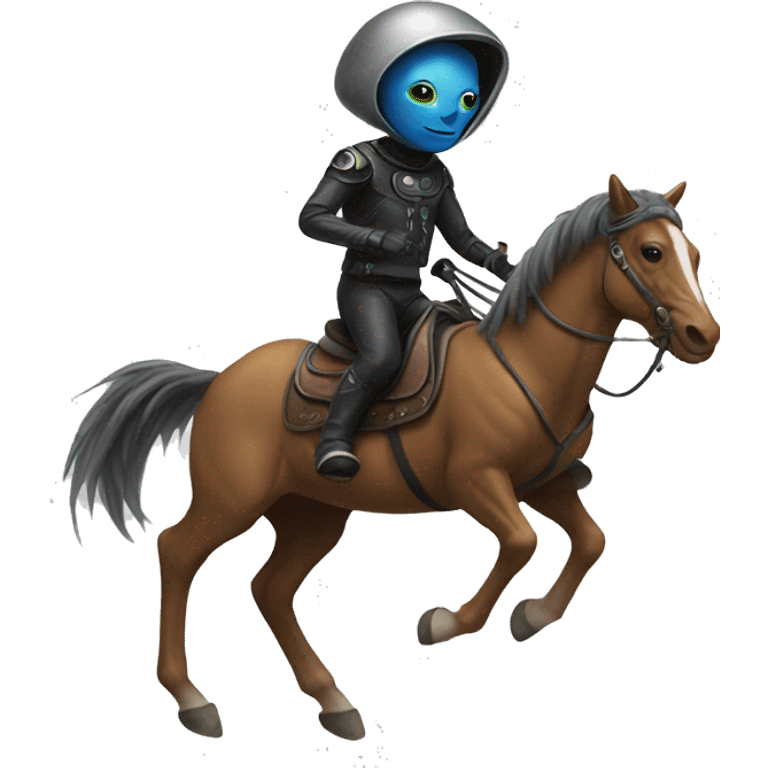 alien riding a horse emoji