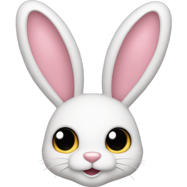 Easter Bunny with three heads emoji