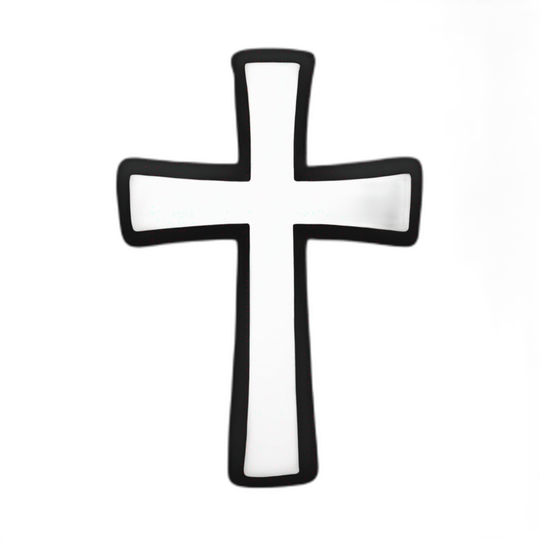 black cross emoji