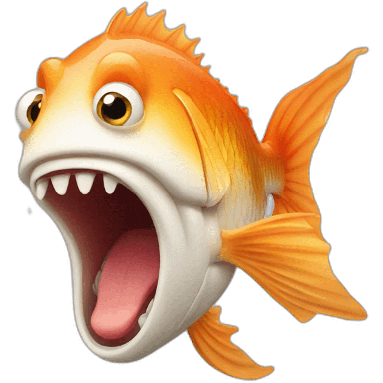 fish screaming emoji