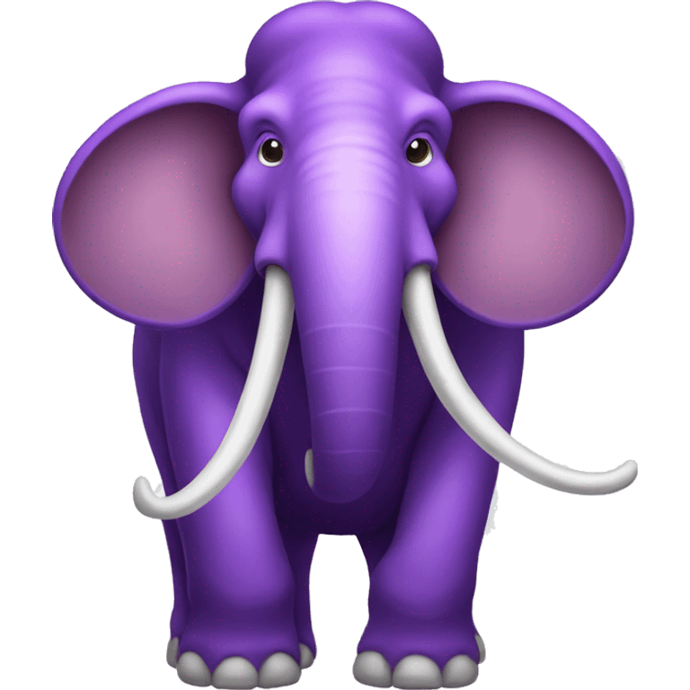 a purple mammoth emoji