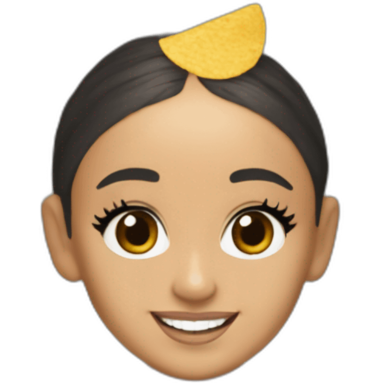 Ariana Grande mange un tacos emoji