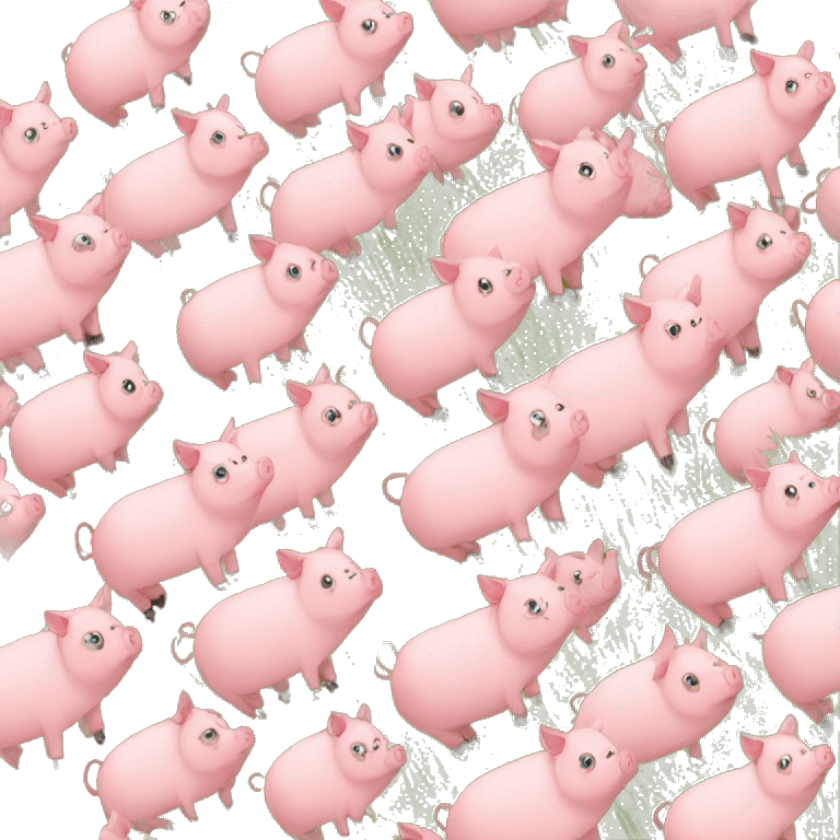 pigs in a field emoji