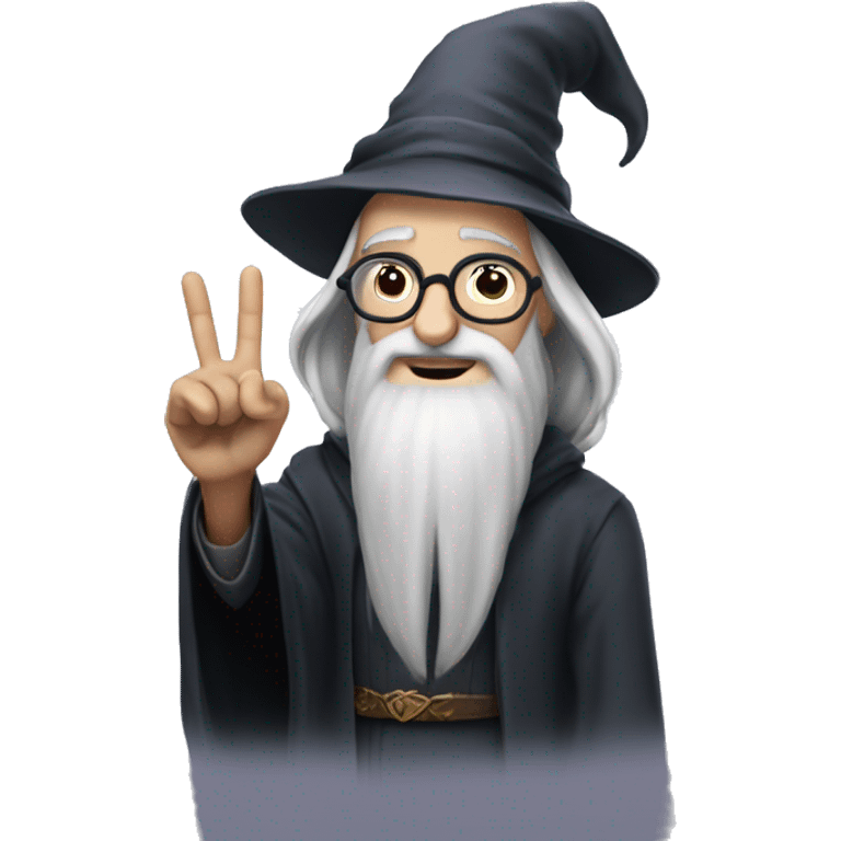 Dumbledore raising his finger emoji