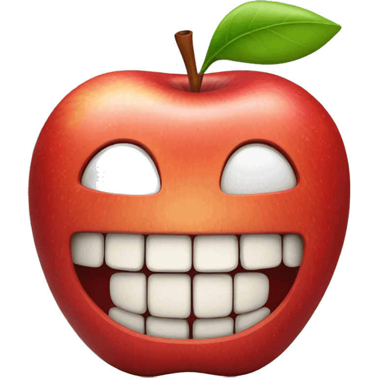 Apple with braces  emoji