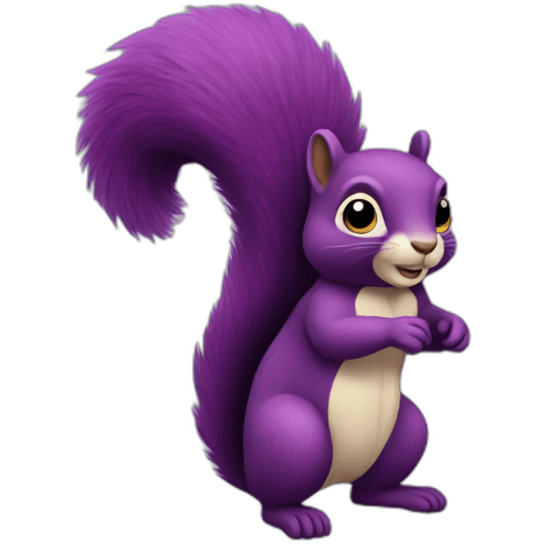 the purple squirrel emoji