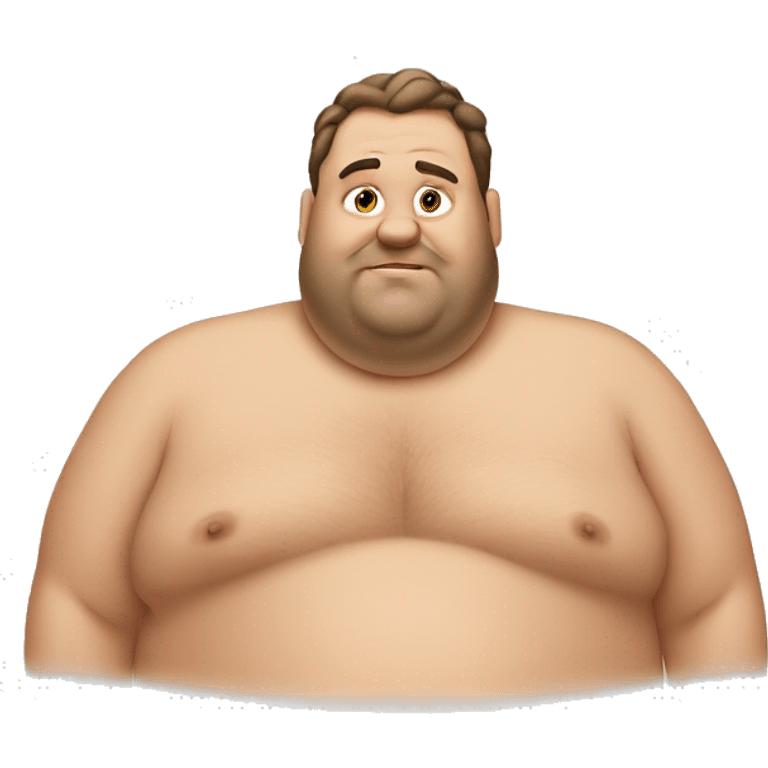 really fat man emoji