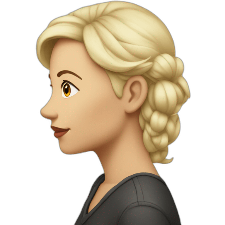 Gwen side profile emoji