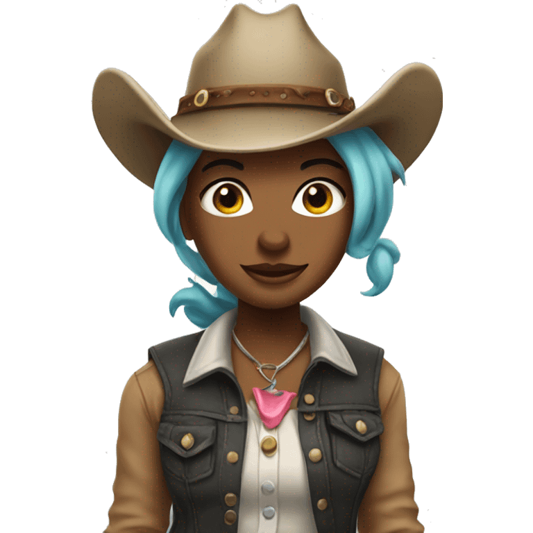 cow girl shark emoji