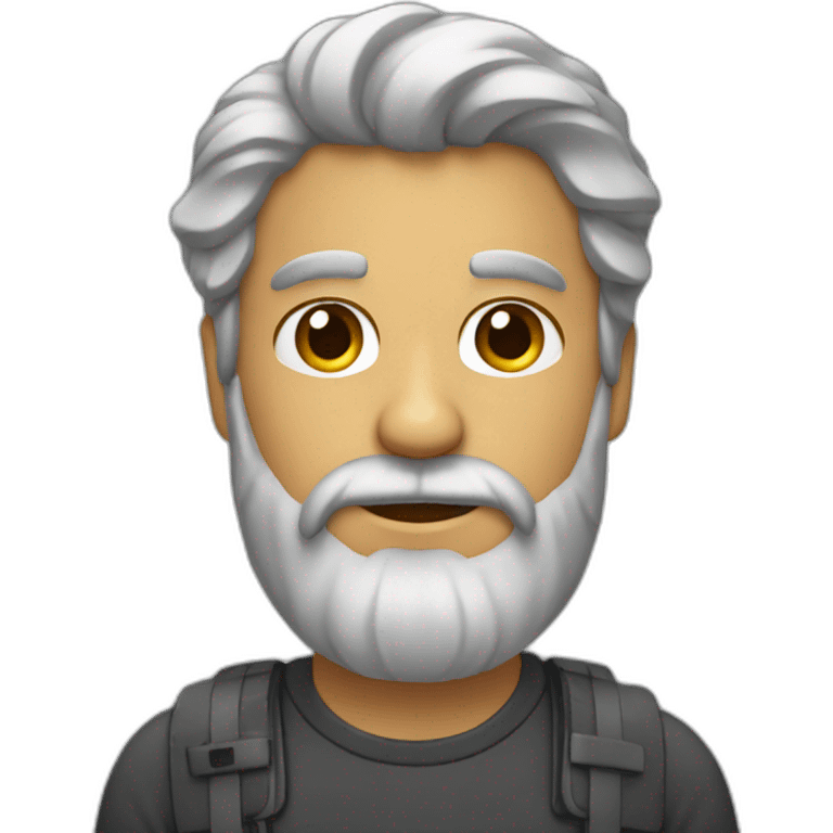 Diseñador con barba emoji