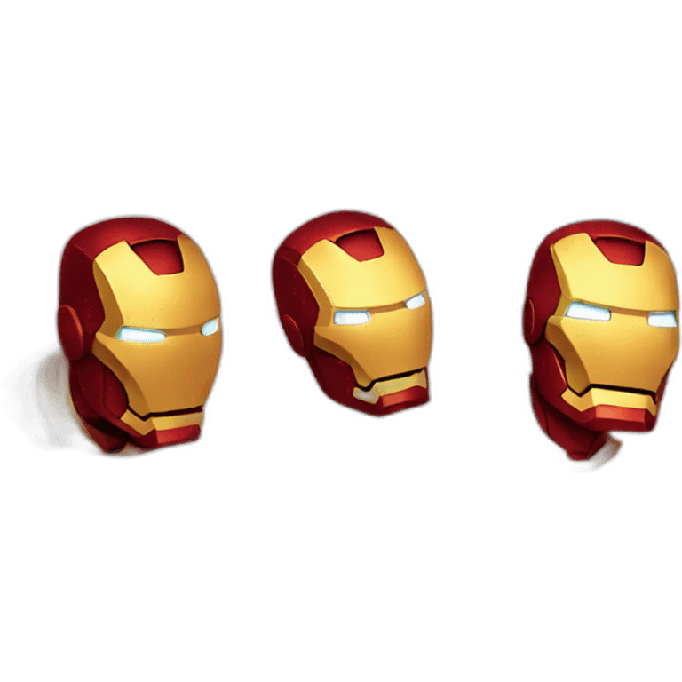 Iron man in hearts emoji