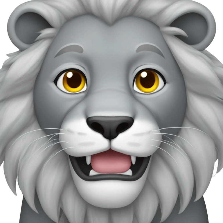 Grey lion chub emoji