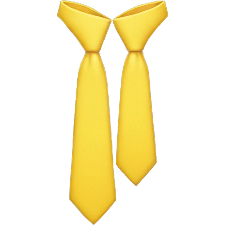 long Yellow tie emoji