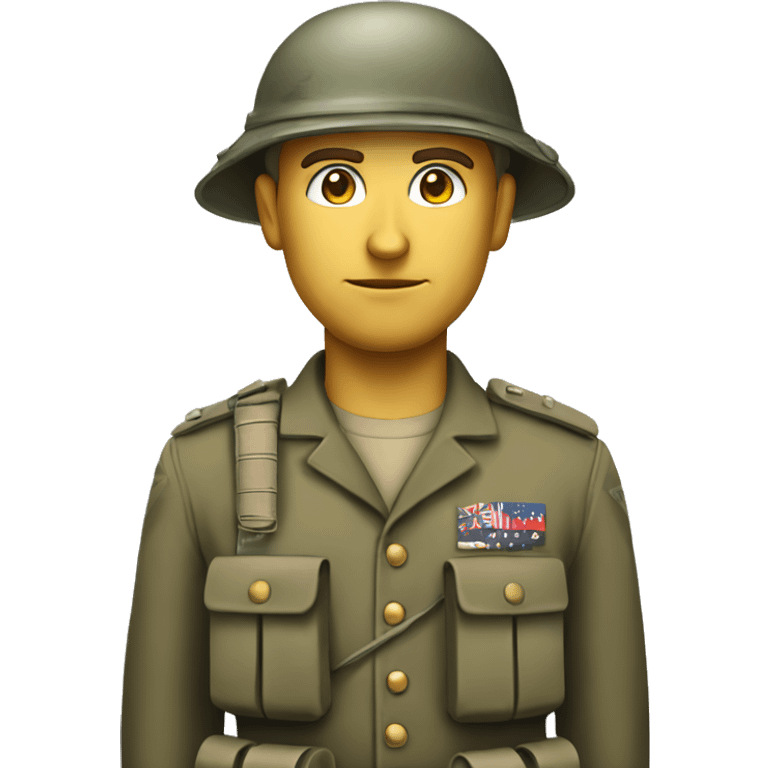 Infantry soldier White man emoji